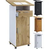 VCM Stehpult Meeta mit Rollen schwarz