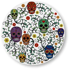 Excelsa Calavera Keramik Dolomit und Kork, 16 x 16 cm