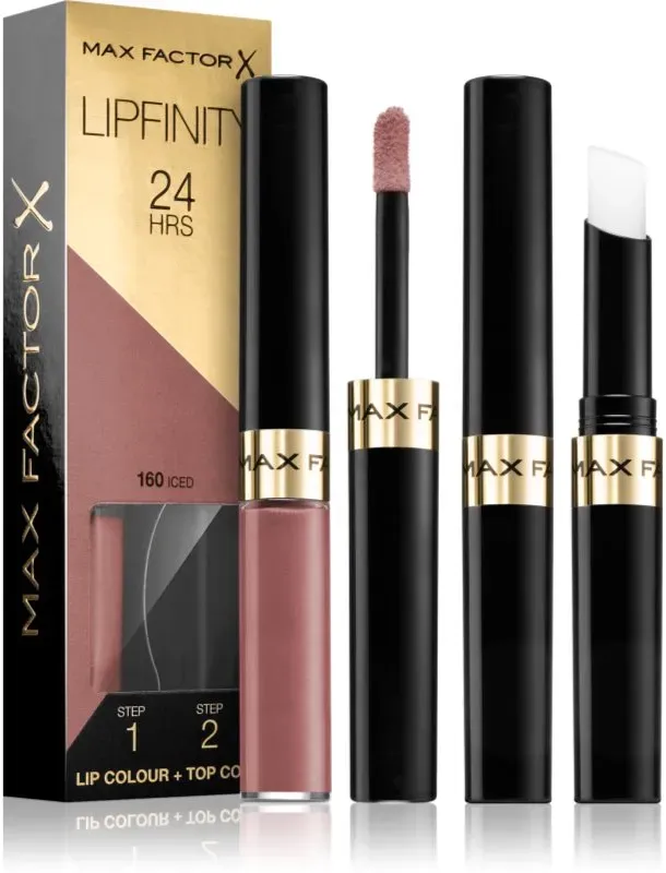 Max Factor Lipfinity Lip Colour langanhaltender Lippenstift mit Balsam Farbton 160 Iced 4,2 g