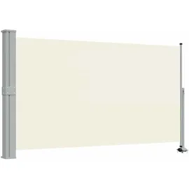 vidaXL Ausziehbar Seitenmarkise 140 x 300 cm creme 317833