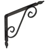 Regalhalter 240x190mm Regalträger Regalwinkel Wandkonsole Antik Retro Schwarz