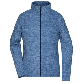James & Nicholson Damen Fleecejacke JN769" - James & Nicholson Blue-Melange/Navy S"