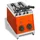 Milantoast Sandwichtoaster mit Zangen Orange
