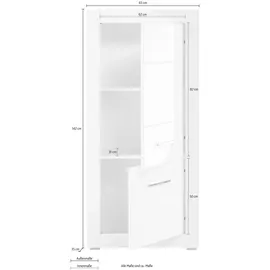 Home Affaire Mehrzweckschrank BIANCO 66 x 142 x 35 cm Weiß
