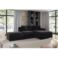 Fun Möbel Ecksofa Designersofa MEGAN XS inkl. Hocker Stoff