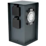 Grafner Gartensteckdose 2 St. Anthrazit