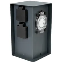 Grafner Gartensteckdose 2 St. Anthrazit