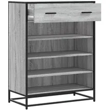 vidaXL Schuhschrank 75 x 97,5 x 38 cm grau / grau