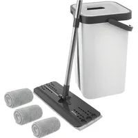 ruhhy Bodenwischer Wischmopp Set grau