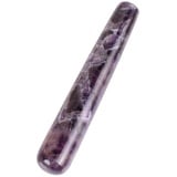 Natürlicher Amethyst-Massagestab, 10,9 cm, handgefertigter Kristall-Massagestab, Gua-Sha-Kratzmassagegerät für die Akupunkturtherapie, spitzer Stab zur Behandlung