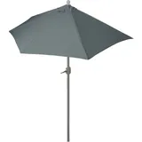MCW Sonnenschirm halbrund Lorca, Halbschirm Balkonschirm, UV 50+ Polyester/Alu 3kg & Sichtschutz, Sonnenschirme