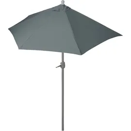 MCW Sonnenschirm halbrund Lorca, Halbschirm Balkonschirm, UV 50+ Polyester/Alu 3kg & Sichtschutz, Sonnenschirme