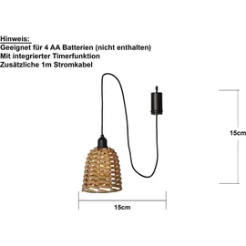 Star Trading Hängeleuchte Twine