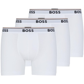 Boss Herren Boxer Briefs, 3er Pack, White, M