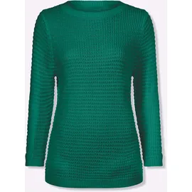 Classic Basics U-Boot-Pullover Grün 38