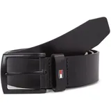 Tommy Hilfiger Denton Matte 3.5 Cm Gürtel Black 80 cm
