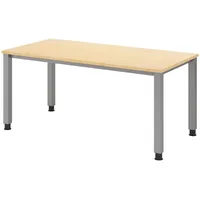 Bümö Schreibtisch Ahorn, Nachbildung,Ahorn, Rechteckig, 160x74x80 cm, FSC Mix,