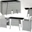 Tectake Lausanne Set 3-tlg.