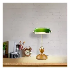 Relaxdays Bankerlampe Grün