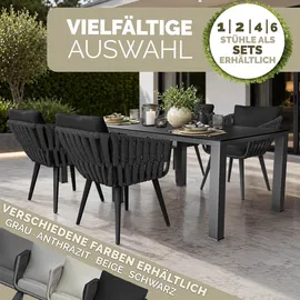tillvex Gartenstuhl 55 x 60 x 90 cm schwarz 1 St.