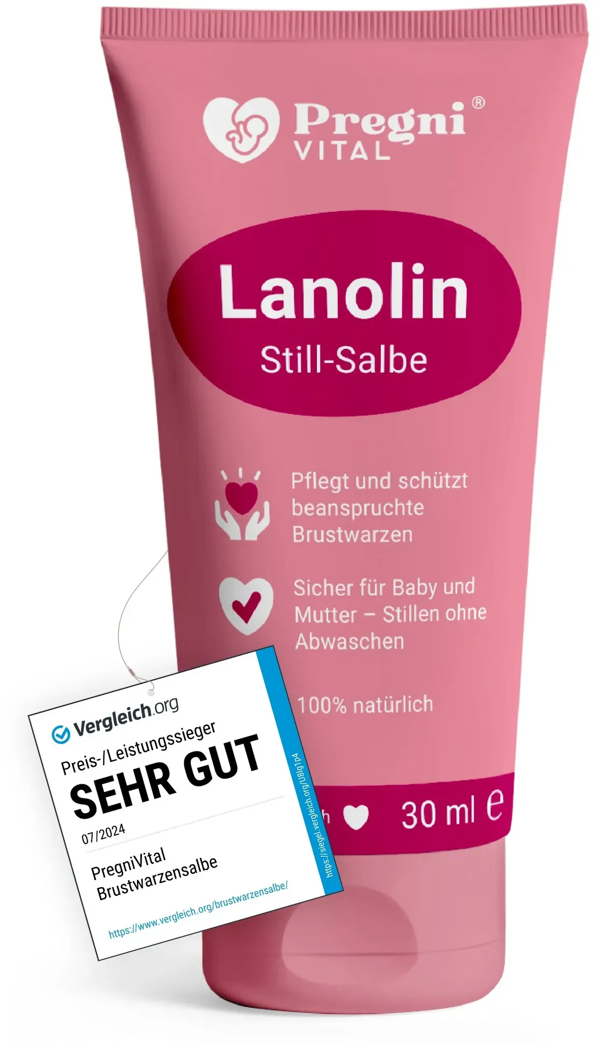 Lanolin Brustwarzensalbe - von PregniVital® Salbe 30 ml