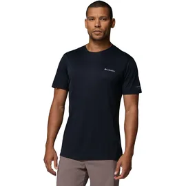 Columbia Zero Rules Light Short Sleeve Crew Schwarz M