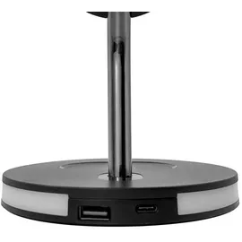 deltaco 3-in-1 Magnetisches Kabelloses Qi-Ladegerät 18W -