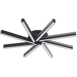 LUCANDE Tjado, Ø70 cm, schwarz, RGBW - Schwarz