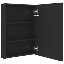 vidaXL LED-Spiegelschrank 57 cm schwarz