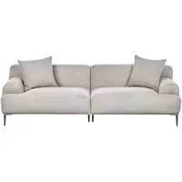 Beliani Sofa MATILA Stoff Hellgrau