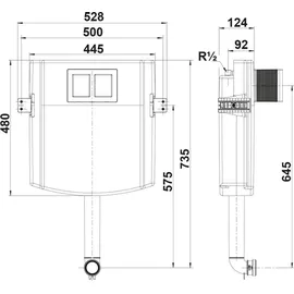 Laufen TW101 Unterputz-Spülkasten