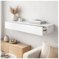 Hti-Living Wandregal 80 x 0 x 0 cm Weiß