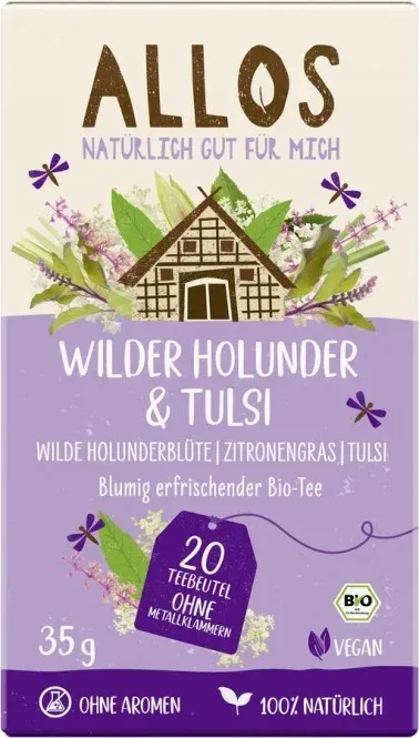 Allos Wilder Holunder & Tulsi Tee bio (20Btl)