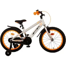 tpfsports Rocky Kinderfahrrad - Jungen - 18 Zoll - Rücktritt + Handbremse - Grau