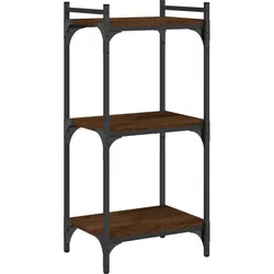 vidaXL Bücherregal 3 Böden Braun Eichen-Optik 40x30x86cm Holzwerkstoff