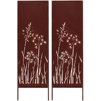 kpga kapaga home & garden Sichtschutz Metall 160 x 50 cm Edelrost