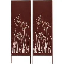 kpga kapaga home & garden Sichtschutz Metall 160 x 50 cm Edelrost