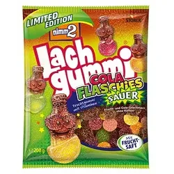 nimm2® Lachgummi Cola Flaschies Sauer Limited Edition Fruchtgummi 200,0 g