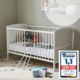 Kids Collective Babybett weiß 70 x 140 cm