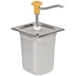 Schneider Dosierspender GN-Behälter einfach (gelb) Inhalt 3 Liter - 178x166x323mm