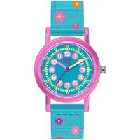 ICE-Watch Ice Learning 24 mm Analog Quarz Armbanduhr Pink Flowers