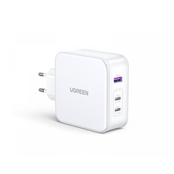 UGREEN Nexode 140W USB-C PD GaN - 3-Port Ladegerät + USB-C Kabel 1.5m - Weiß