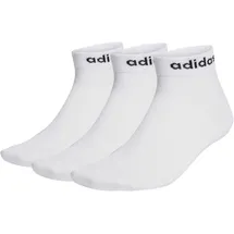 adidas Think Linear Ankle Socken 3 Paar White/Black 46-48