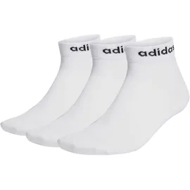 adidas Think Linear Ankle Socken 3 Paar White/Black 46-48