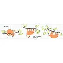 A.S. Création Chill & Relax Bordüre 16 cm 5 m Braun/Grün/Orange 403751
