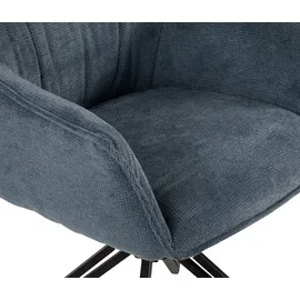 deVries Esszimmerstuhl Ginosa blau
