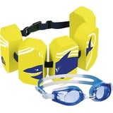 Unbekannt ECO Schwimmgürtel 5 Pads Sealife 2-6 Jahre (Gelb + Brille)