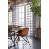 Elbersdrucke Ösenschal Jonte grau halbtransparent 255x140cm 201395 Vorhang für das Wohnzimmer Schlafzimmer Küche Flur Kinderzimmer