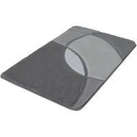 KLEINE WOLKE Badematte Kent Grau 70 x 120 cm