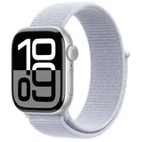 GPS 42 mm Aluminiumgehäuse silber Sport Loop blaue Wolke